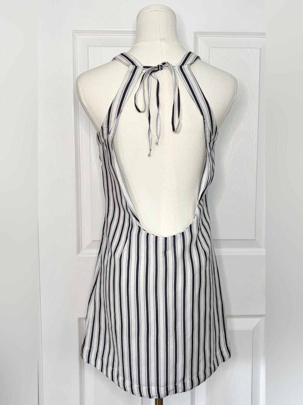 By Anthropologie Square Neck Gauze Mini Dress Size XXS - Picture 6 of 6